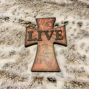 Live Cross Decoration.